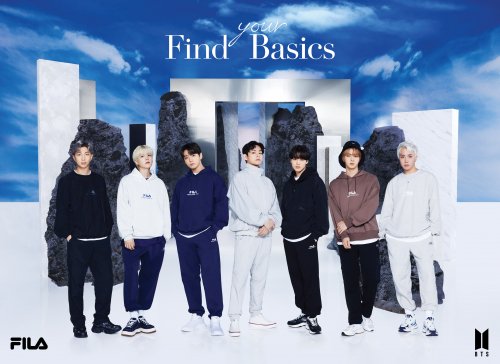 FILA【Find your Basics】BTS着用モデルパーカー BLACK| シンプルな