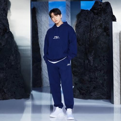 FILA【Find your Basics】BTS着用モデルパーカー NAVY ネイビー［SALE ...