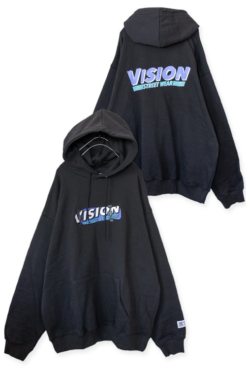 VISION STREET WEAR スケボー柄バックプリント プルオーバー