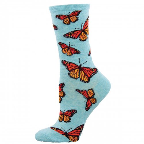 Socksmith ソックスミス Social Butterfly クルーソックス (Blue)