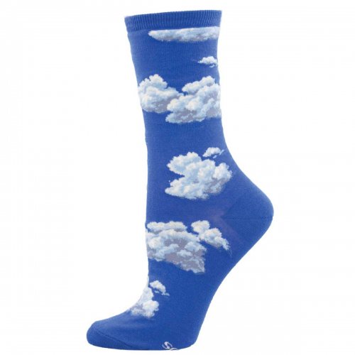 Socksmith ソックスミス Slightly Cloudy クルーソックス (Blue)