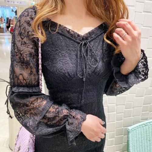 【タグ付き】Desigual 総レース ミニワンピース 黒 DE819EW24498_1_l.jpg