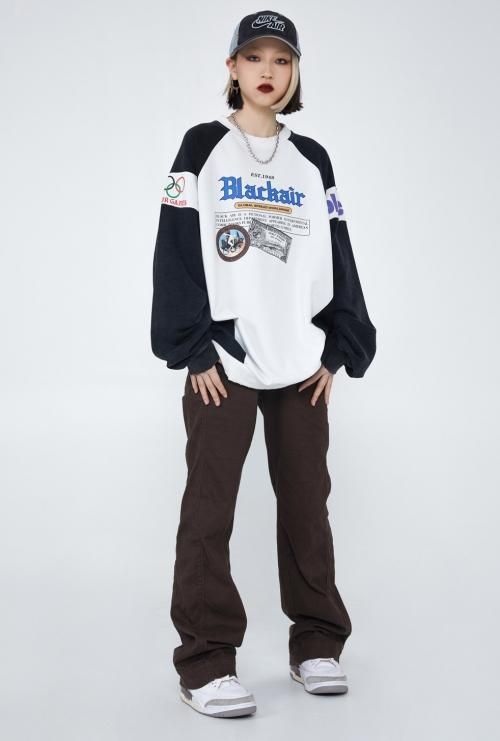 新品未使用タグ付き　ロンハーマン　ハート　タイダイ染め　スエット　レア　希少 MADE EXTREME BLACK AIR バイカラースポーティ ダメージデザイン