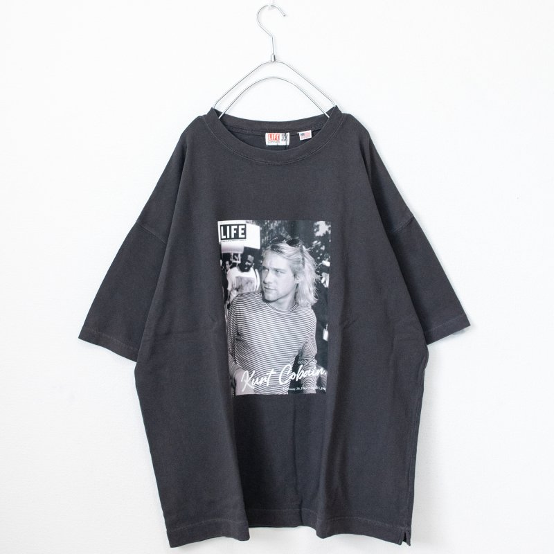 LIFE Kurt Cobain カート・コバーン オーバーサイズ Tシャツ CHARCOAL