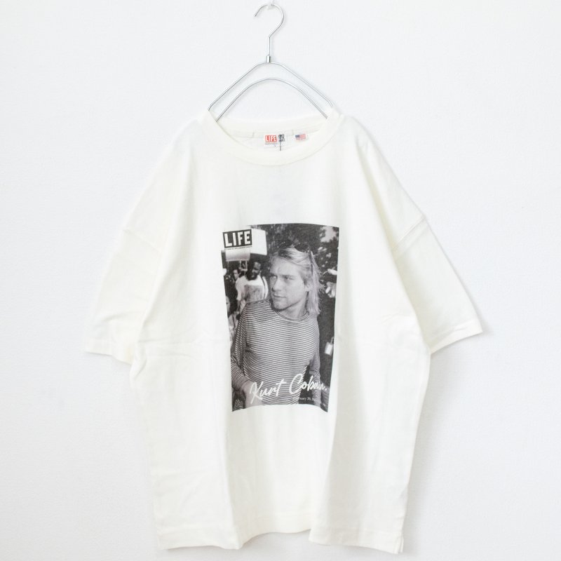 LIFE Kurt Cobain カート・コバーン オーバーサイズ Tシャツ WHITE［SALE］ -  NOISEANDKISSES｜トレンド通販のノイキス