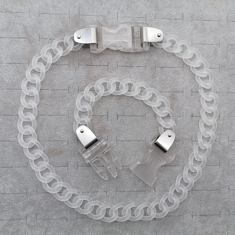 極上美品※CHANEL×Parisプレートチェーンブレスレット※バッグチャーム