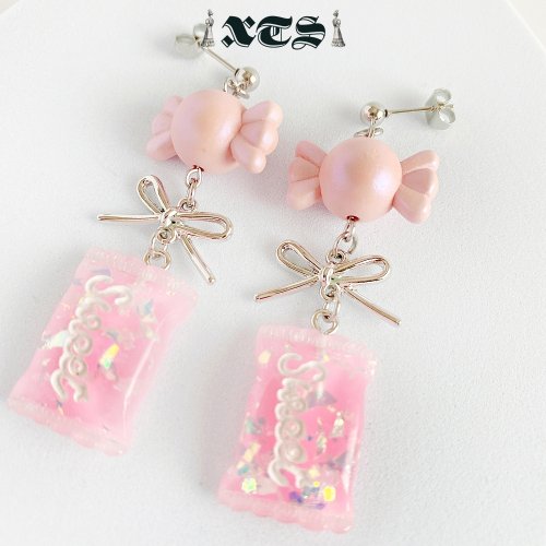XTS Candy Sweet キャンディ ピアス (Pink)
