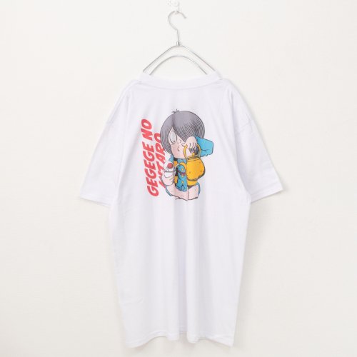 ゲゲゲの鬼太郎 ユニセックスTシャツ (White)