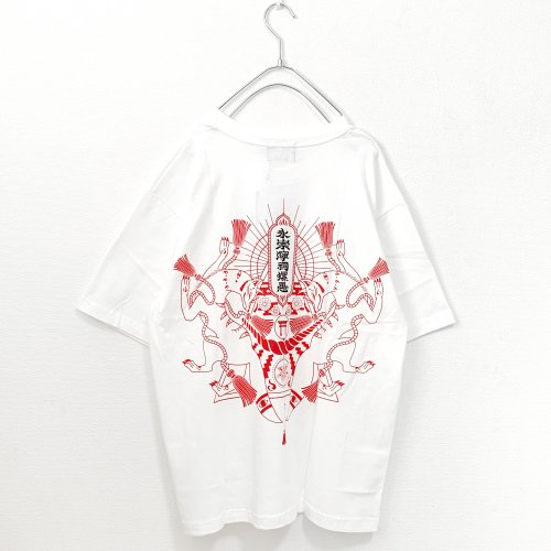 ACDC RAG 日本製 稲荷 半袖Tシャツ (White)