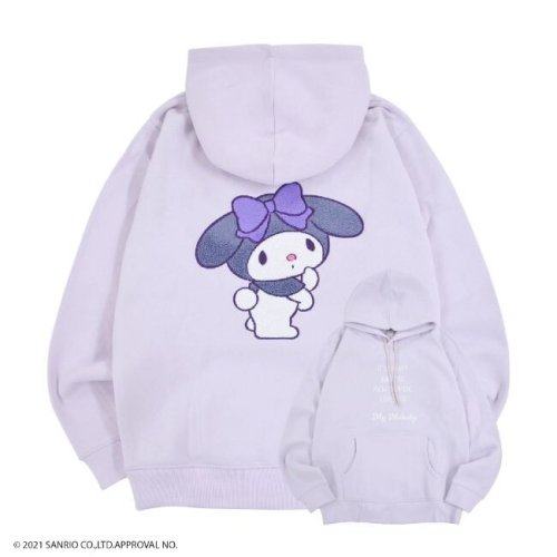 マイメロ サガラ刺繍 サンリオ プルパーカー (Purple)