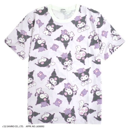 サンリオ クロミ 総柄 Tシャツ (Purple)