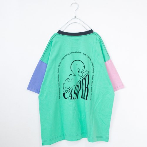 Casper キャスパー バックプリント オーバーサイズ Tシャツ (Crazy Mix)