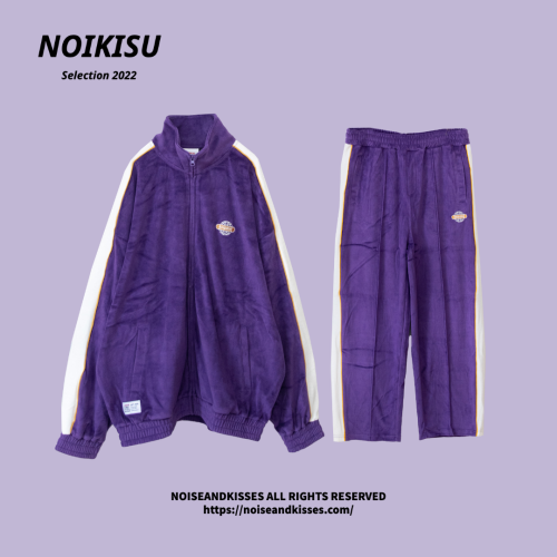 <img class='new_mark_img1' src='https://img.shop-pro.jp/img/new/icons8.gif' style='border:none;display:inline;margin:0px;padding:0px;width:auto;' />VISION STREET WEAR サイドライン ベロアジャージ セットアップ (Purple)
