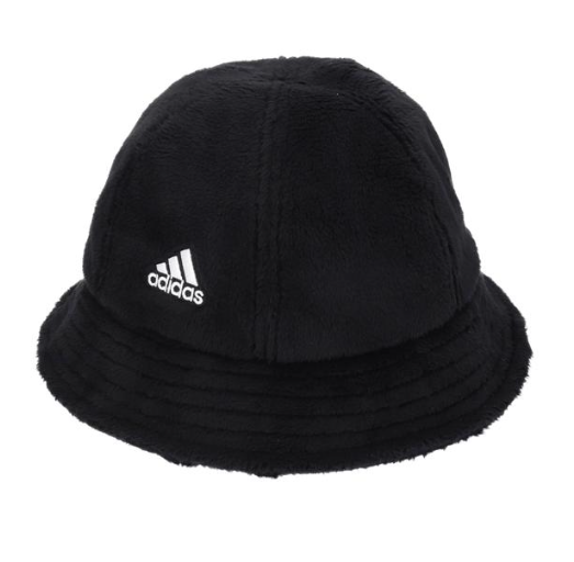 adidas フェイクファー バケットハット パネル アディダス BLACK［SALE 