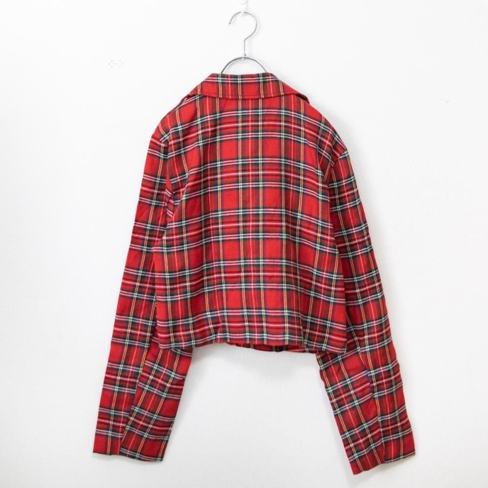 ACDC RAG WING HEART ジャケット RED レッド タータンチェック 赤