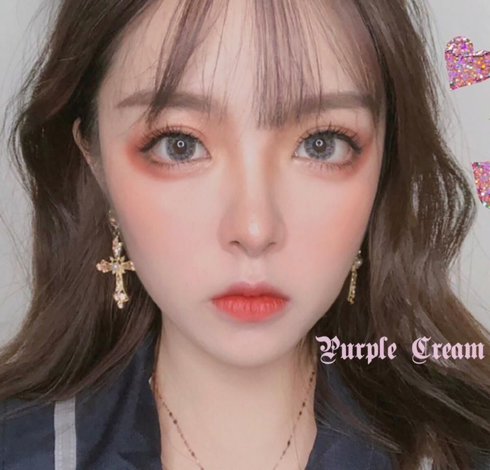Purple Cream ラインストーンクロスピアス P038 | PRISTIN Purple Cream ラインストーンクロスピアス P038 | PRISTIN