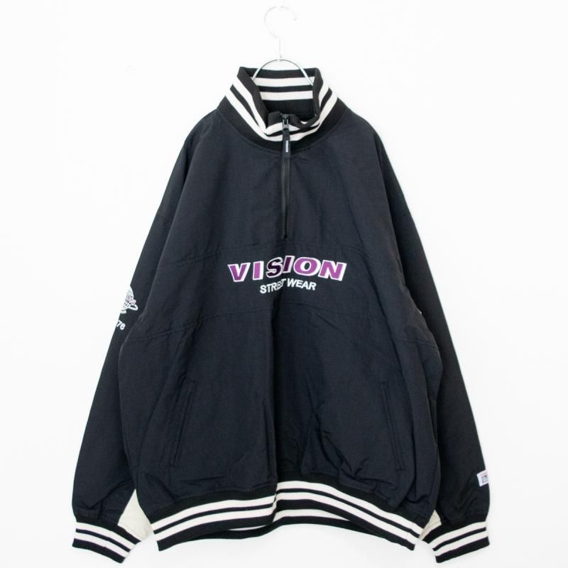 VISION STREET WEAR ＜ユニセックス＞ハーフZIPナイロンプル