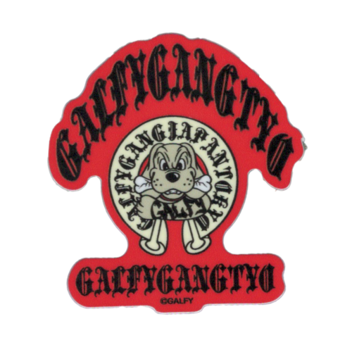 GALFY ミニステッカー 赤 ガルフィー ファッション ストリート 犬 ヤンキー 不良 ブランド GAL036