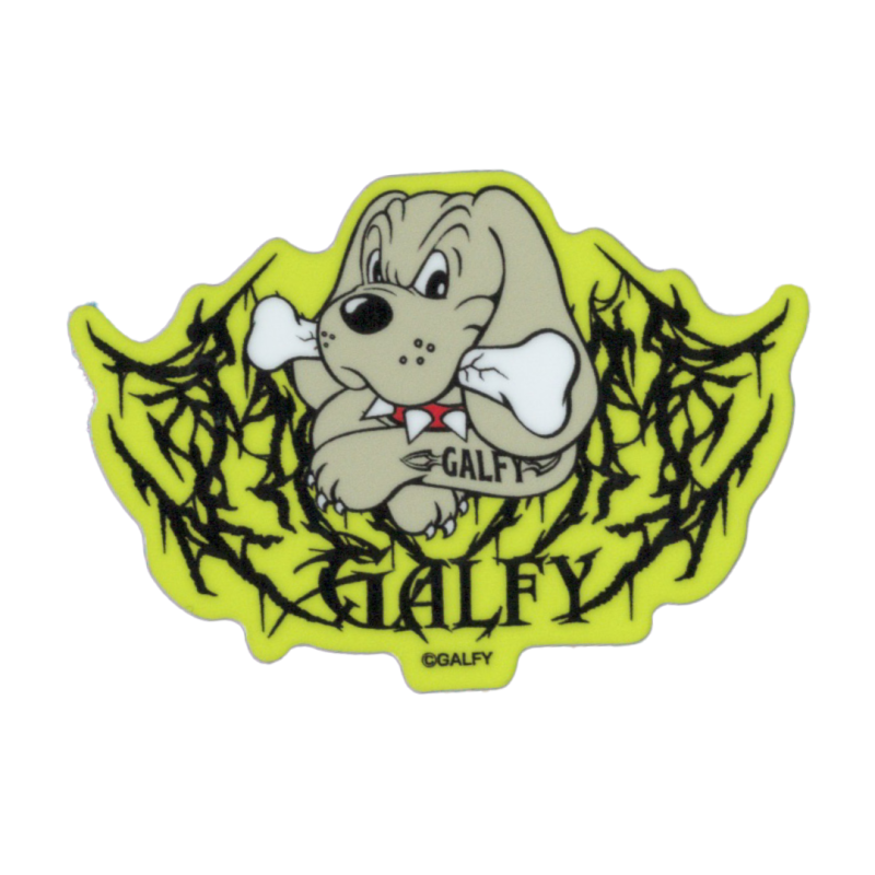 GALFY ミニステッカー 黄緑 ガルフィー ファッション ストリート 犬 ヤンキー 不良 ブランド GAL039 |  懐かしさとかっこ良さを兼ね備えたGALFYのミニステッカー - NOISEANDKISSES｜トレンド通販のノイキス