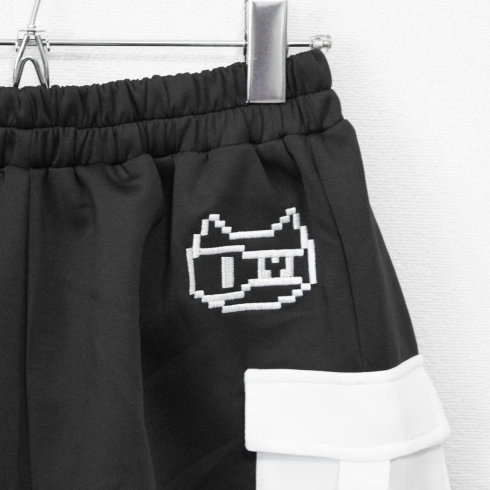 ACDC RAG ドットネコ ショートパンツ BLACK/WHITE | サブカル ACDC RAG ドットネコ ショートパンツ BLACK/WHITE | サブカル