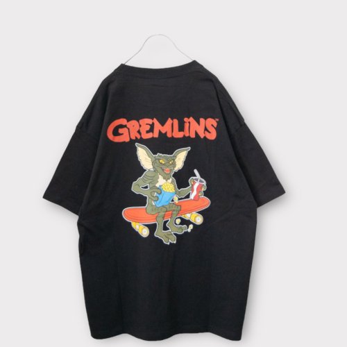 GREMLINS プリント OVER Tシャツ CHARCOAL