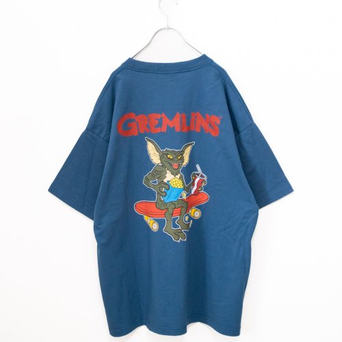 GREMLINS プリント OVER Tシャツ BLUE