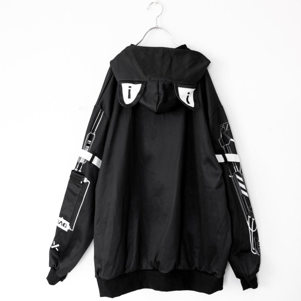 ACDC RAG ERROR CODE ジャケット BLACK WHITE | サイバーパンク ACDC RAG ERROR CODE ジャケット BLACK WHITE | サイバーパンク