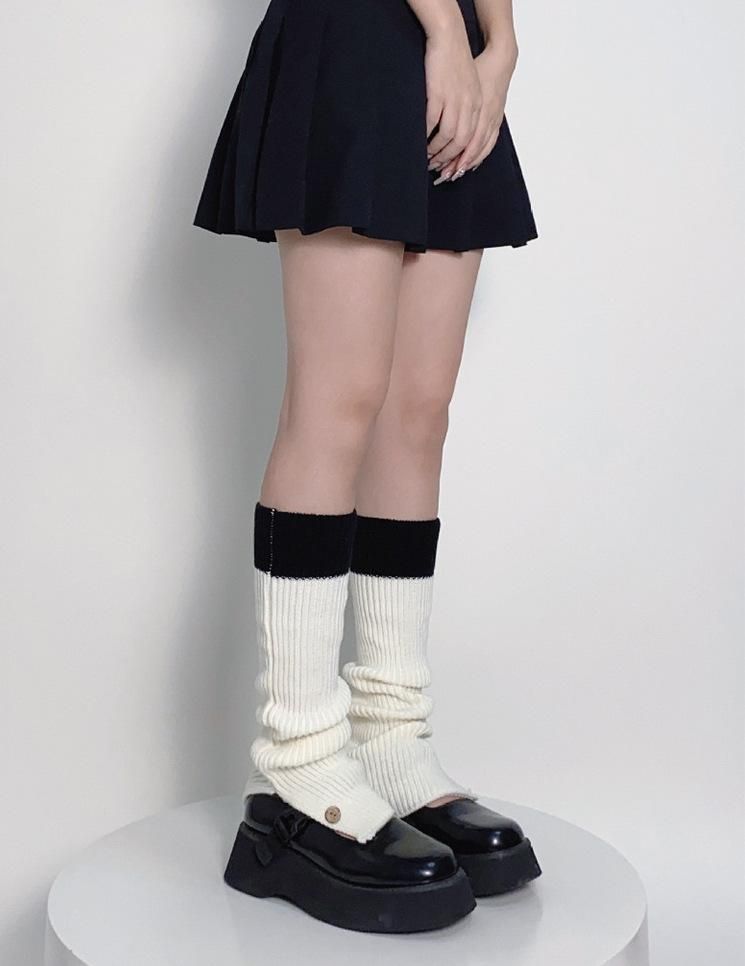 大人気】レッグウォーマー・制服・ルーズソックス ちぢま