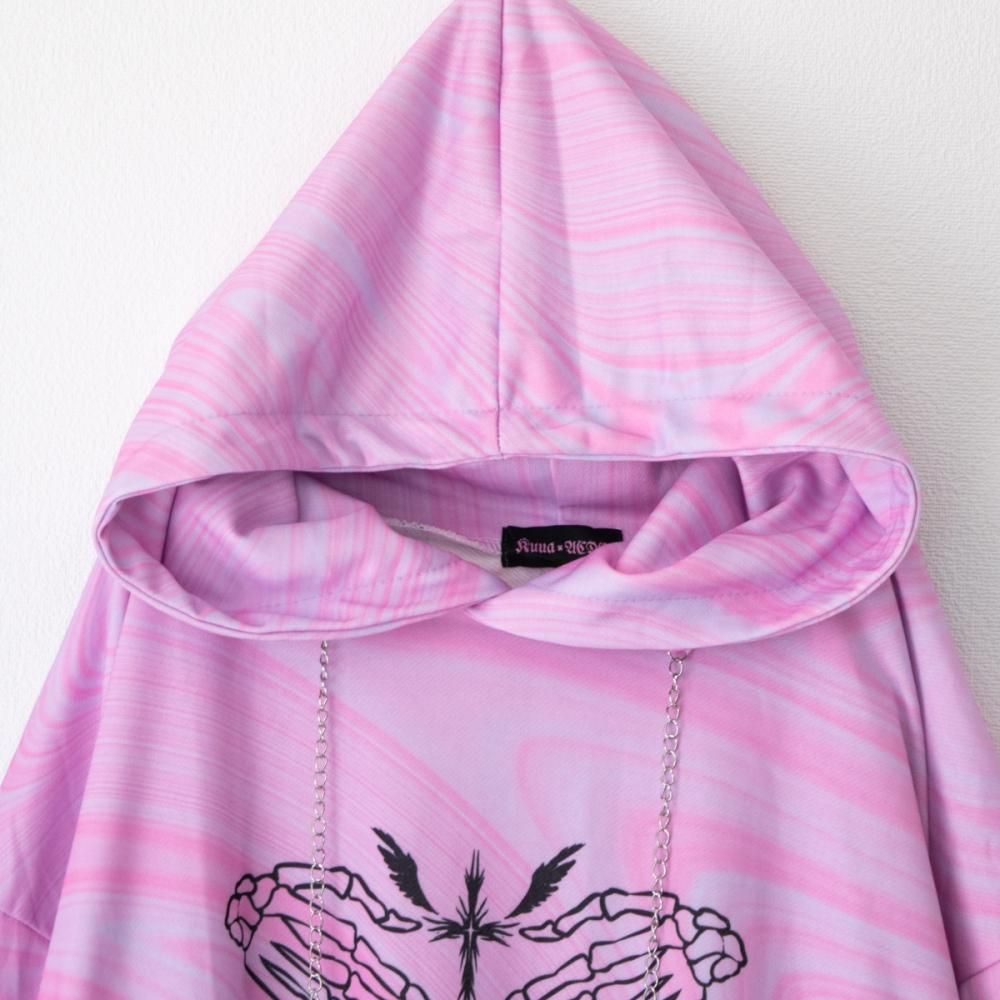 ACDC RAG x kuua HEAVEN パーカー PINK | 天使と悪魔を ACDC RAG x kuua HEAVEN パーカー PINK | 天使と悪魔を