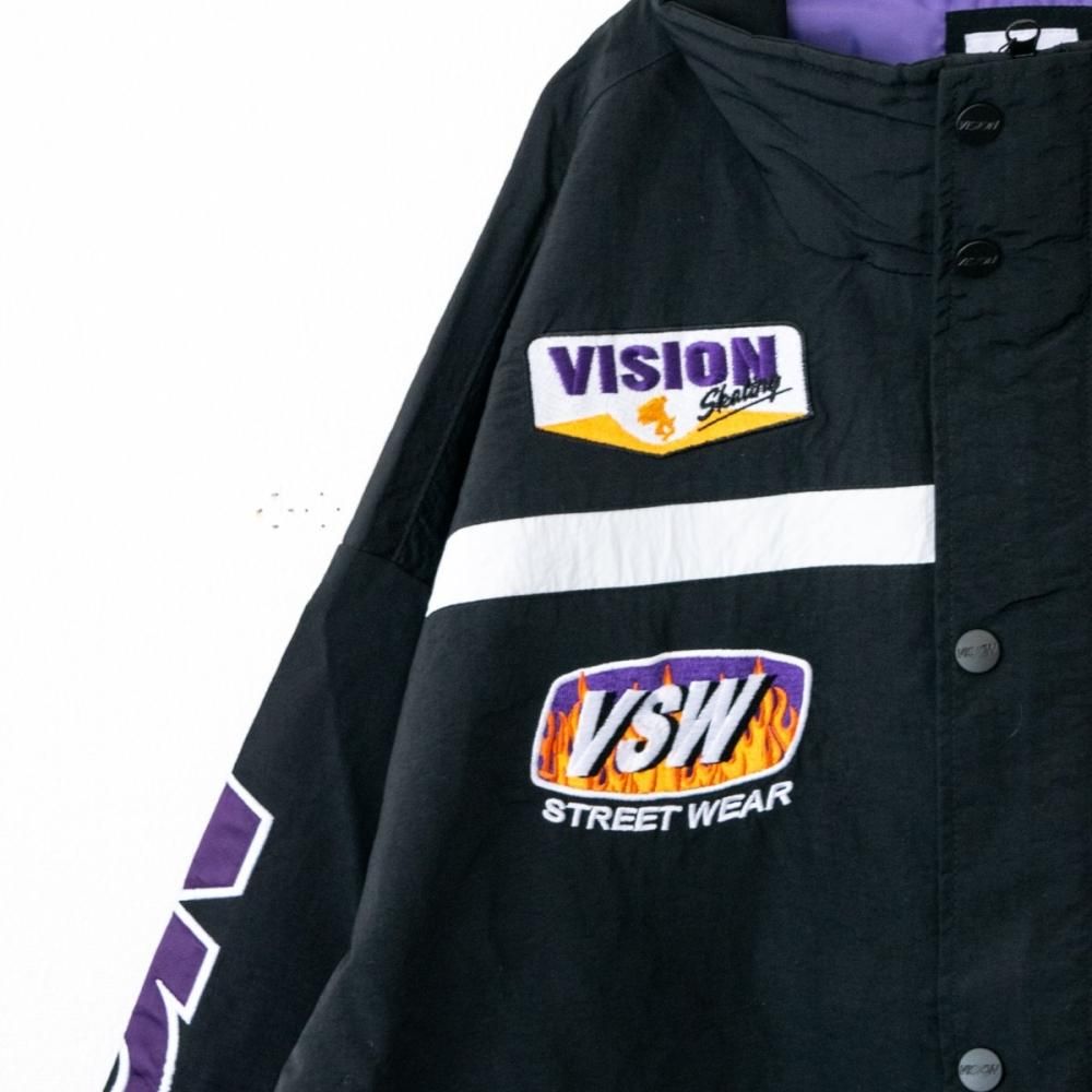VISION STREET WEAR | ナイロンモータージャケット BLACK