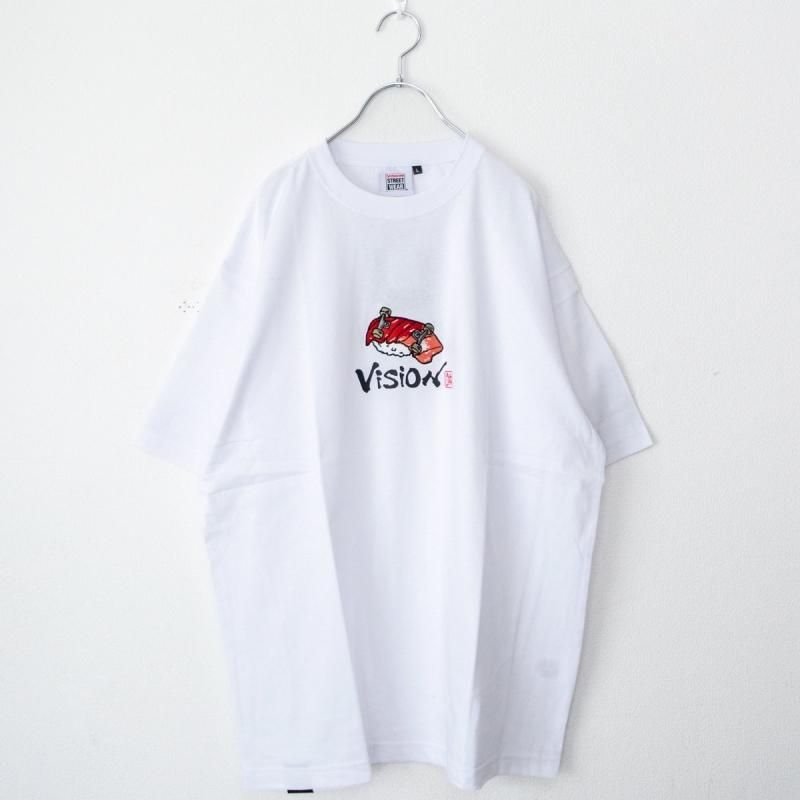 VISION STREET WEAR 寿司 スケートボード Tシャツ | WHITE A