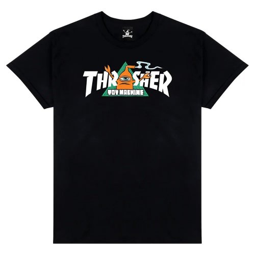 THRASHER x TOY MACHINE 311626 VORTEX Ⱦµ T BLACK