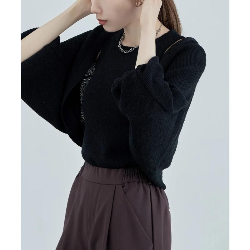MLB Korea ロゴ Vネックカーディガン | BLACK - NOISEANDKISSES MLB Korea ロゴ Vネックカーディガン | BLACK - NOISEANDKISSES