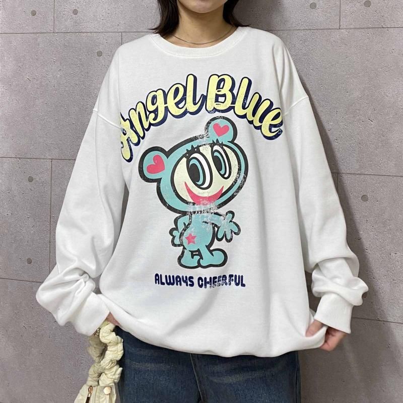 希少】エンジェルブルー ナカムラくん Y2K 平成レトロ ラメ 長袖