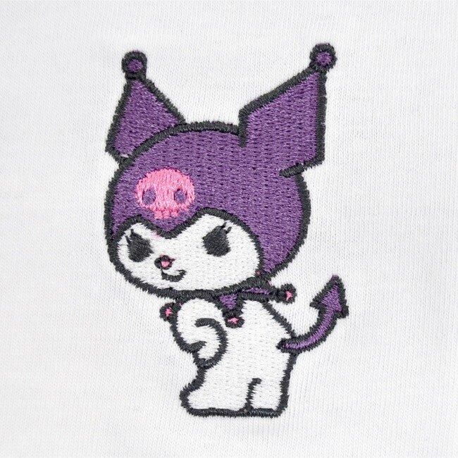 ikumi kuromi 刺繍ロンティ クロミ Tシャツ ロンT 長袖 サンリオ プリント 刺繍 sanrio