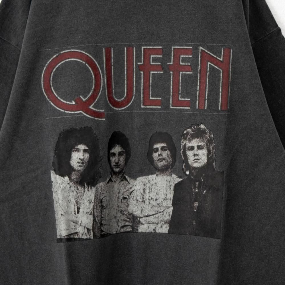 QUEEN フォト ロゴ Tシャツ BLACK | ロックバンド QUEEN
