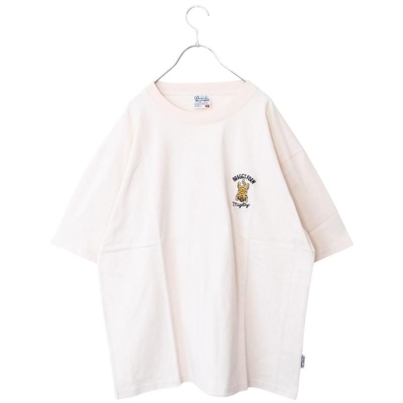 TIGER刺繍Tシャツ | POWER TO THE PEOPLE - NOISEANDKISSES