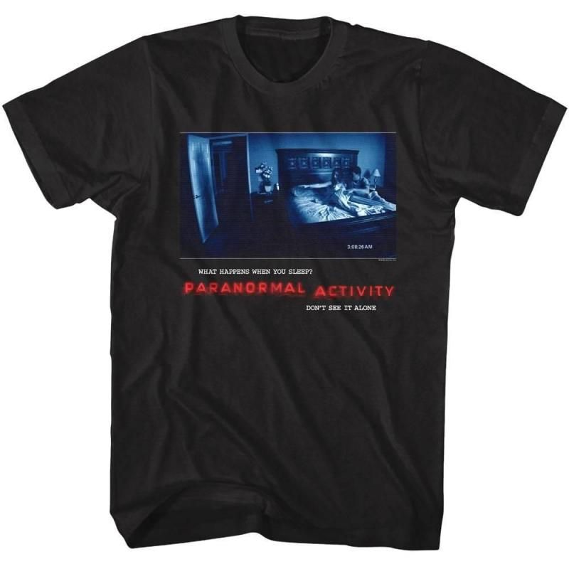 【入手困難】パラノーマルアクティビティ ホラー ムービー Tシャツ 輸入品 パラノーマルアクティビティ3 ムービーTシャツ M ブラック