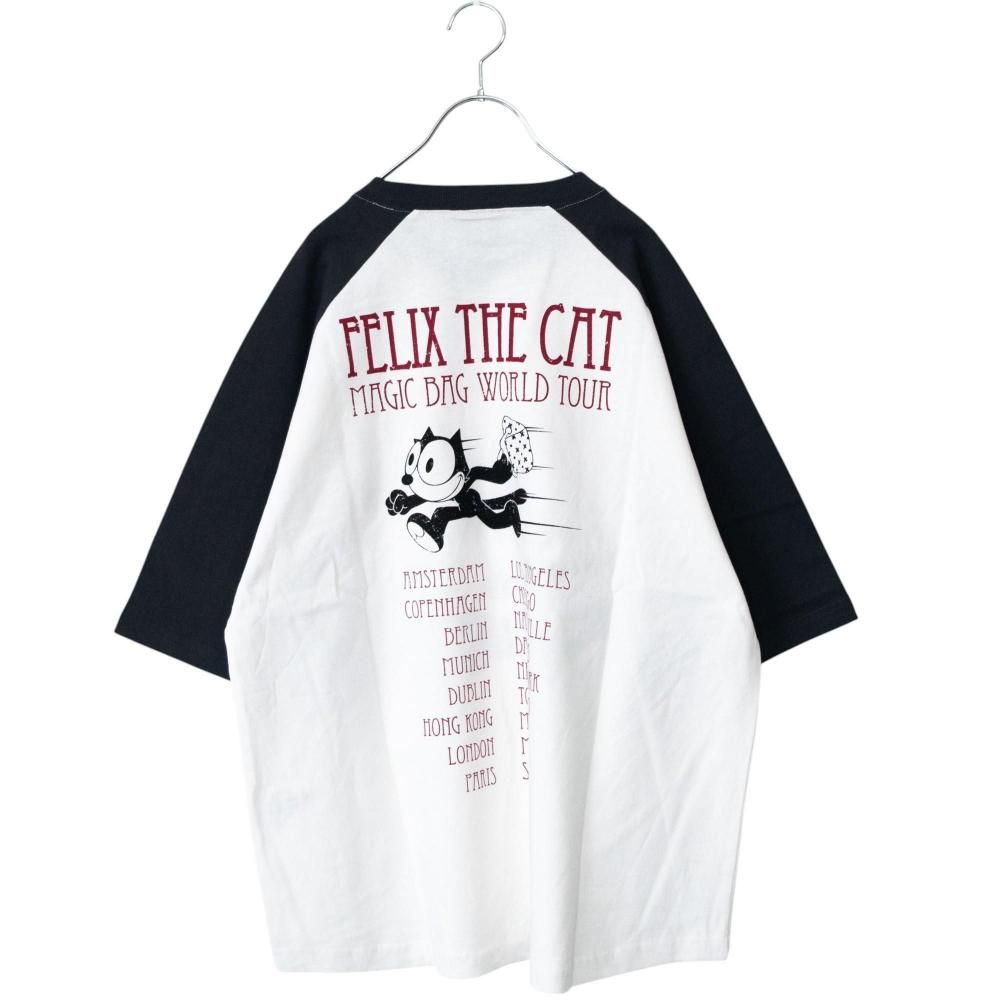Felix the Cat ラグランTシャツ フェリックスプリント1983年