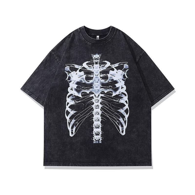 BONE Tシャツ ブラック 蓄光 ボーン バンドTシャツ BAND-T MISFITS 1997 BONE L/S Tee 蓄光 ボーン