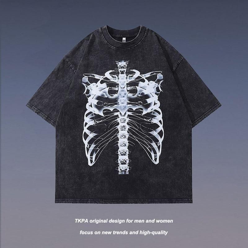 BONE Tシャツ ブラック 蓄光 ボーン バンドTシャツ BAND-T MISFITS 1997 BONE L/S Tee 蓄光 ボーン