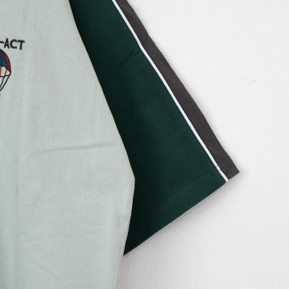 虎＆龍刺繍スカジャンTシャツ | MINT BLUE - NOISEANDKISSES