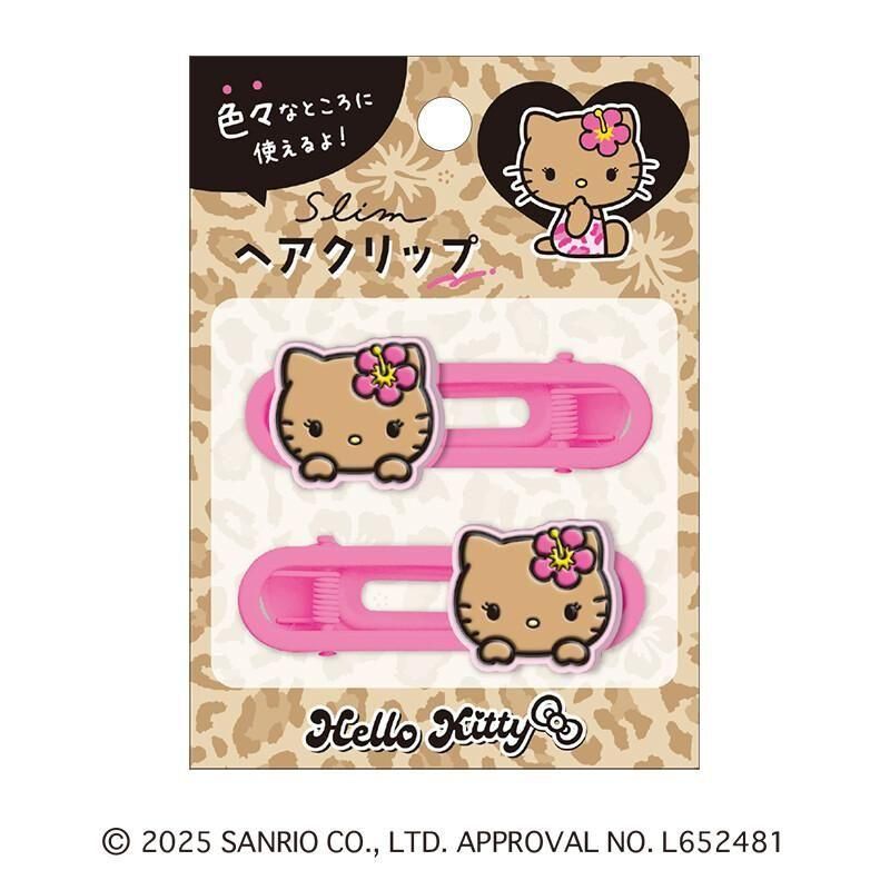 サンリオキャラクターズ ヘアクリップ | 日焼けキティ PINK