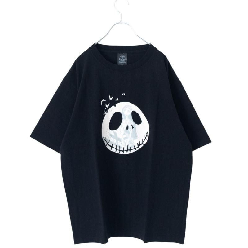 【Disney】ナイトメア ジャックスケリントン 男女兼用 Tシャツ Disney”The Nightmare Before Christmas Jack Skellington
