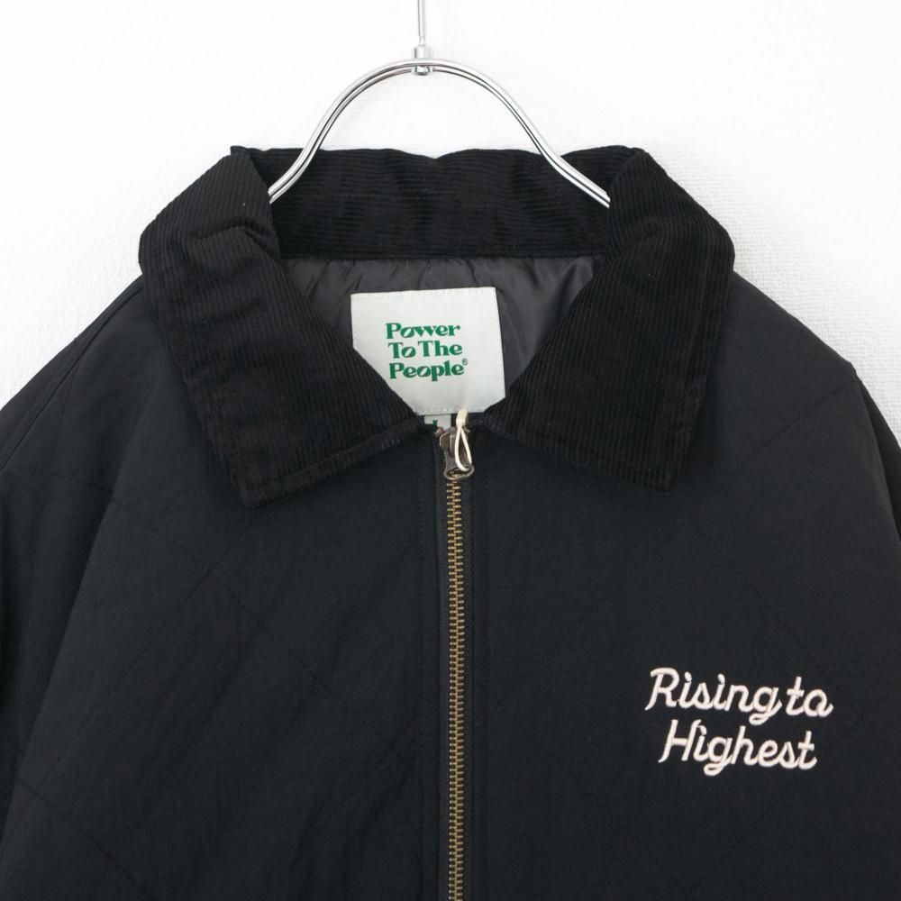 【ジョングク着用】シュプリーム☆刺繍ロゴ キルティング ジャケット 黒 XL 虎龍刺繍キルティングジャケット | BLACK - NOISEANDKISSES