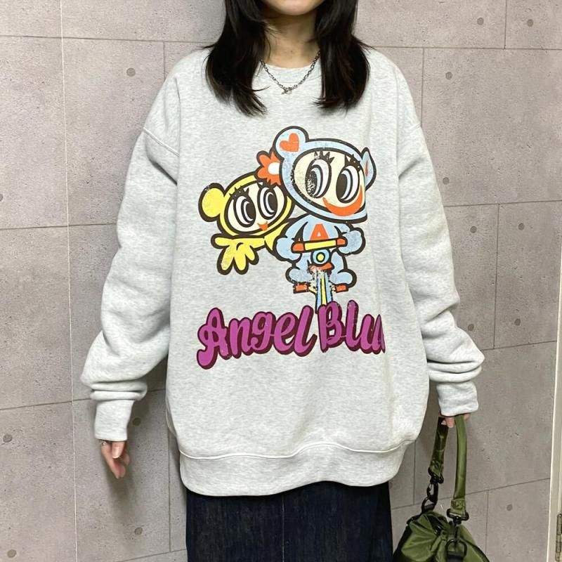 エンジェルブルー 裏起毛 スウェット|ブラック - NOISEANDKISSES