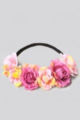 Electric Rose Flower Crown - Pink *sale_ [BF990円均一]