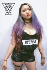 Nyctophilia Clothing ロゴ タンクトップ Black *sale_