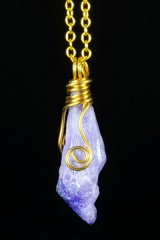 Mini Stone Wire ネックレス (Purple) *sale_