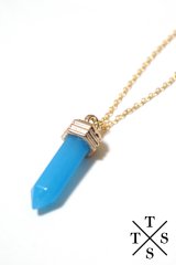 XTS P Stone Gold Necklace(Blue)【セール】